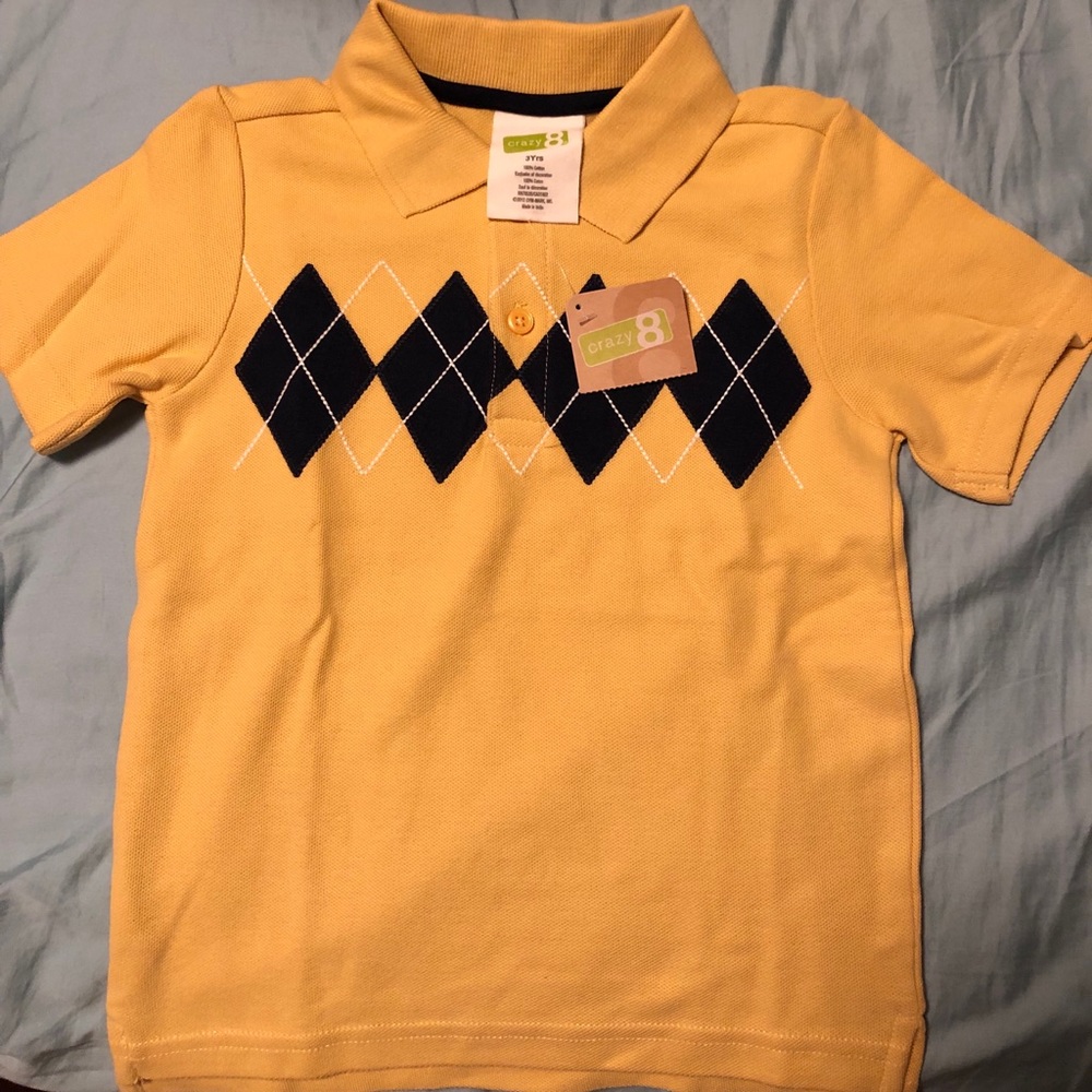 4T yellow polo - similar to Charles Brown polo